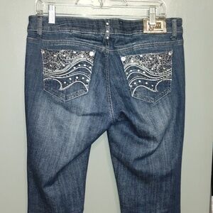 Grace in la  Jeans embellished pockets bootcut size 11